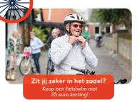 25 euro korting bij aankoop van een nieuwe fietshelm !